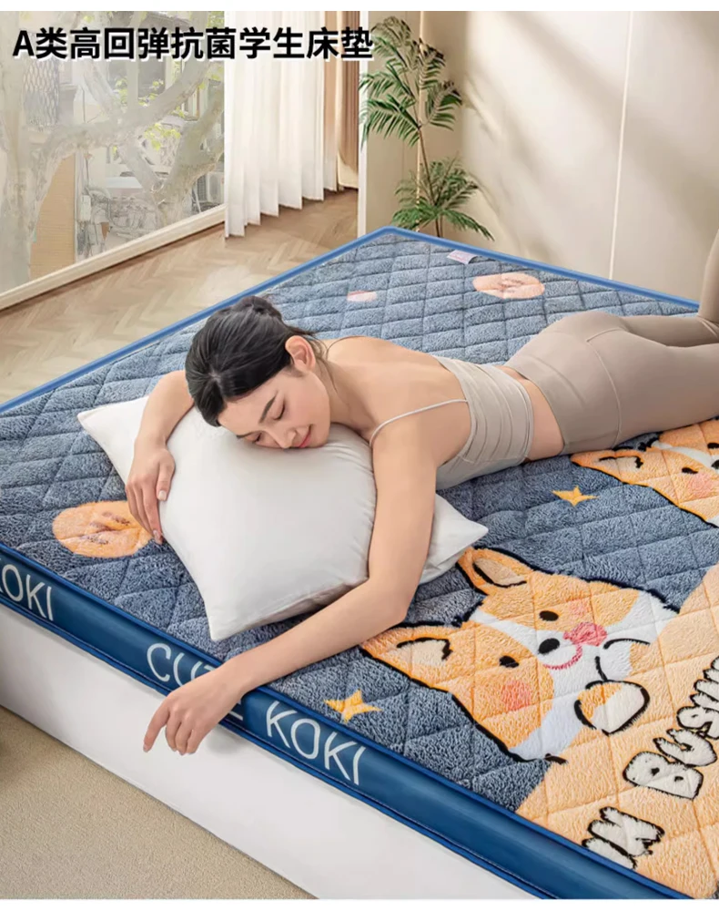 Description Picture 2 of itemLamb wool mattress home foldable soft comfortable tatami mat winter thicken warm sleeping pad sponge cushion mattresses