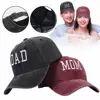 Hiphop DAD MOM Embroidery Cotton Baseball Cap Fashion Women Men Hat Sport Visors Snapback Cap Sun Hat Breathable Outdoor Caps 1