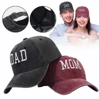 Hiphop DAD MOM Embroidery Cotton Baseball Cap Fashion Women Men Hat Sport Visors Snapback Cap Sun Hat Breathable Outdoor Caps 1