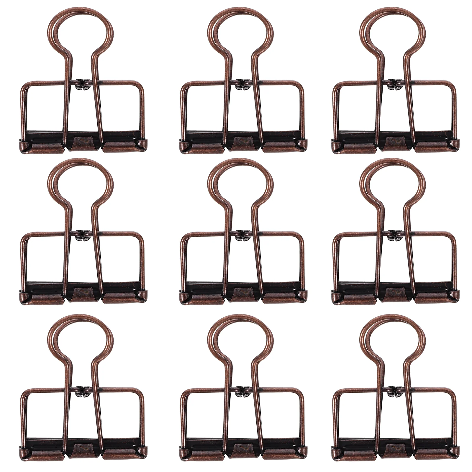 10 Pcs Metal Document Book Binder Clip Paper Clips Alloy Elliot Folder Office Supply Vintage