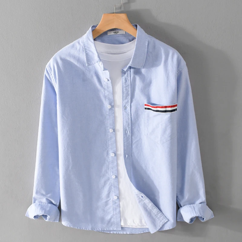 

New Stylish Long Sleeve Casual Cotton Shirt Men Brand Italy Trendy Comfortable Top Clothes Chemise Homme Plus Size Drop Shipping