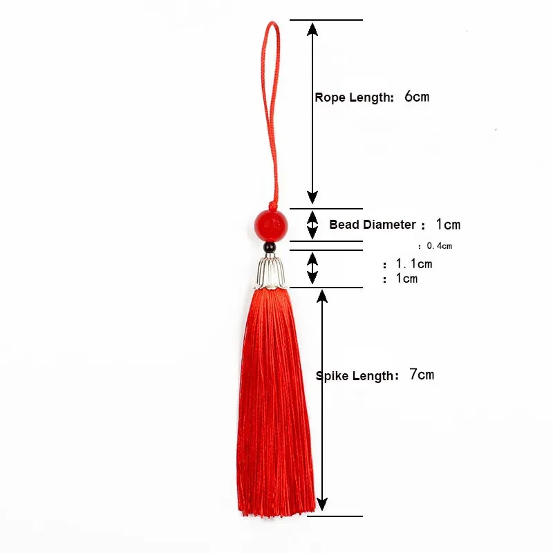 2/5Pcs Handmade Soft Silk Tassels Craft with Loops for DIY Craft Jewelry Making Accessories
