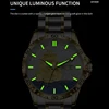 GLENAW Three Dimensional Sailing Dial Design Luxury Automatic Mechanical Watches Luminous waterproof Stainless Steel Strap Watch 5