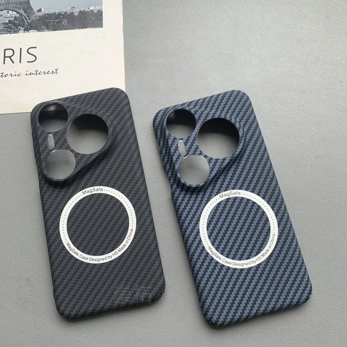 Premium Carbon Fiber Texture Magnetic Ultra-Thin Hard Case Cover