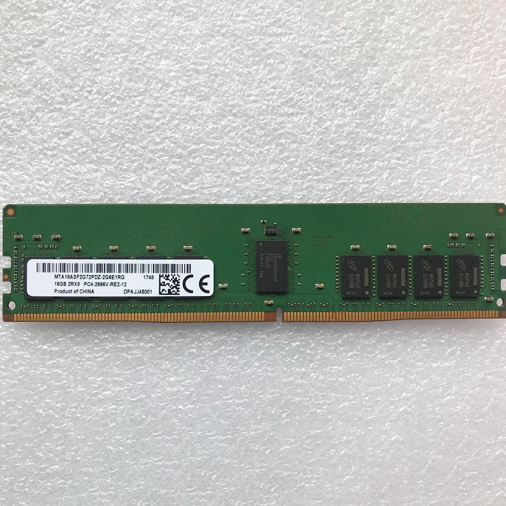 1PCS For MT RAM 16GB 16G 2RX8 2666 PC4-2666V DDR4 Memory MTA18ASF2G72PDZ-2G6E1RG 4 1PCS For MT RAM 16GB 16G 2RX8 2666 PC4-2666V DDR4 Memory MTA18ASF2G72PDZ-2G6E1RG - Image 2