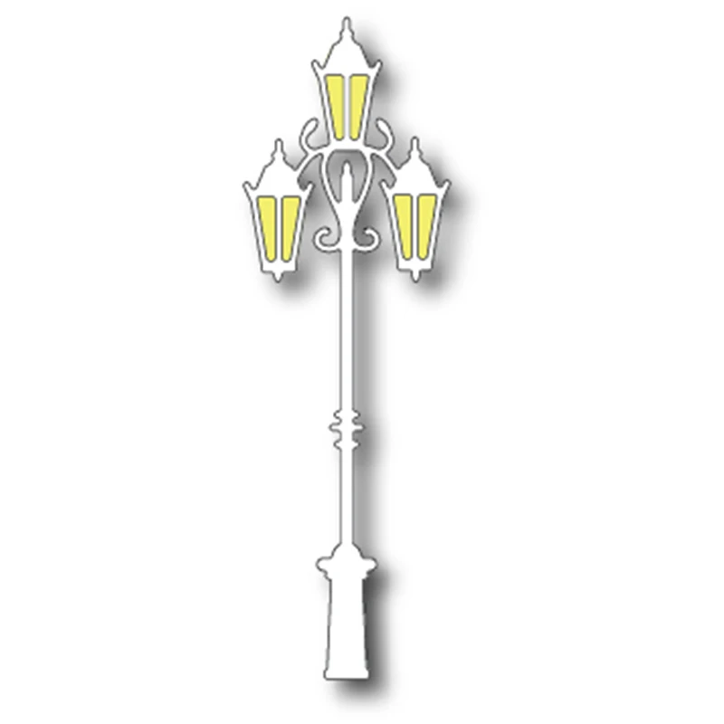 

2023 New Street Lamp Beautiful Cut for DIY Scrapbooking Card Making Decoration Embossing Metal Cutting Die Handcrafts Template