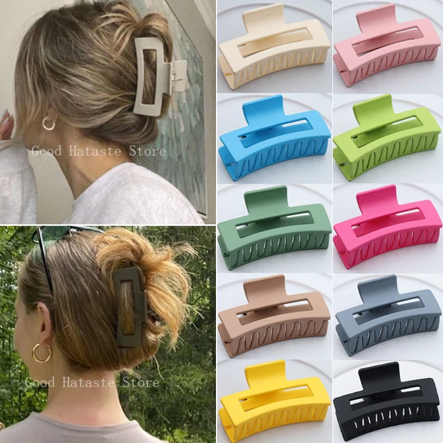 Korean Women Girls Plastic Hair Claws Hair Clips: Fashionable Hair Accessories for Every Season