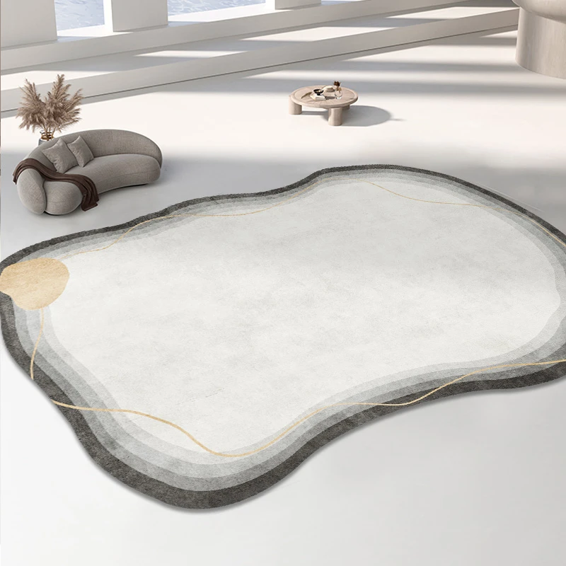 

Light Luxury Irregular Soft Plush Rug Home Living Room Rugs Ins Style Bedroom Decor Bedside Carpet Large Area Cloakroom Carpets