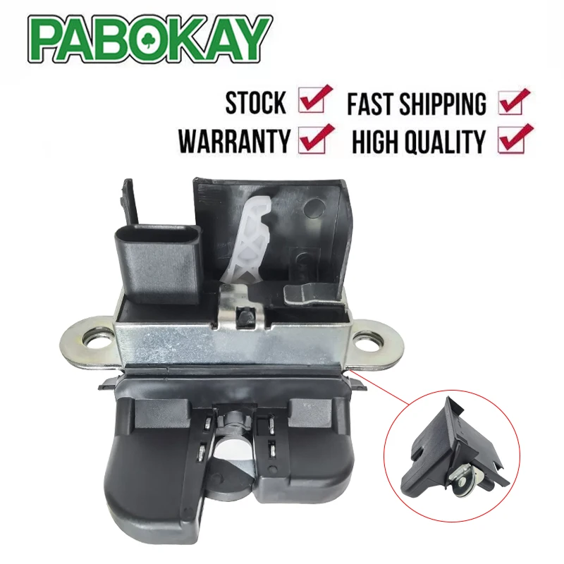 New For Vw Polo 1016 Rear Trunk Boot Lid Lock Mechanism 6r0827505b