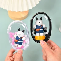 Jewelry Organizer Transparent Storage Pouch Mystery Box Keychain Bag Storage Case Thicken Wallet Cute Doll Bag Organization 2