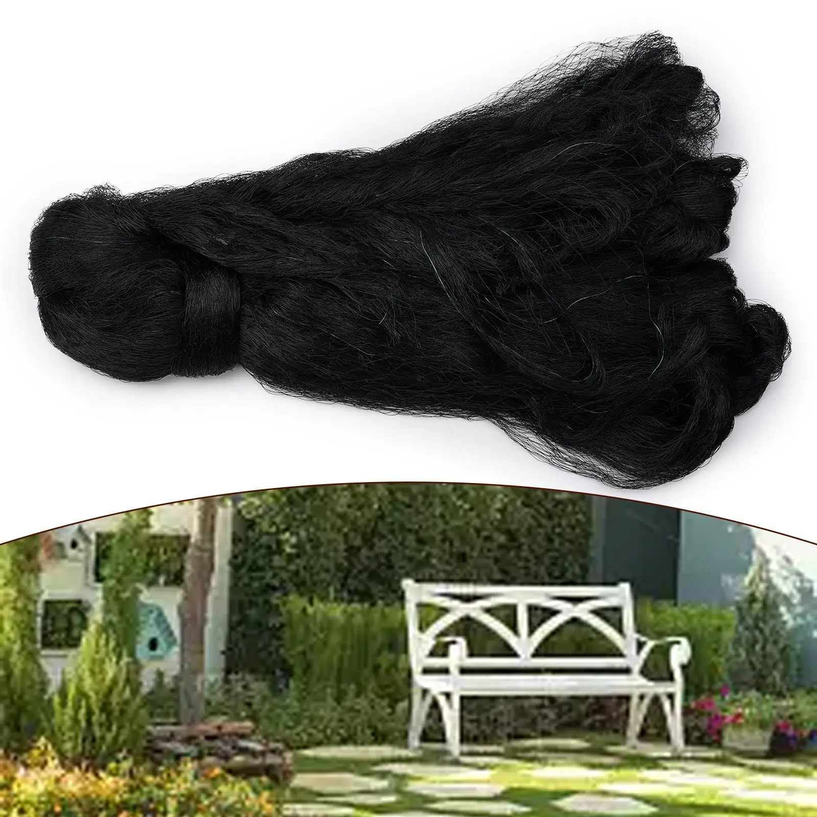 

Plant Support Care Garden Netting 510/15/25/35M Extra Strong Anti Bird Net Gard Black Nylon Pond Netting, Outdoor Barrier