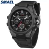 SMAEL 8098 Watch for Men Brand Quartz Digtal Dual Time Waterproof Shock Resistant Back Light Alarm Fashion 1