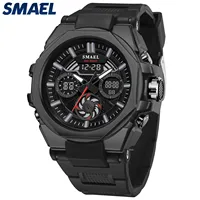 SMAEL 8098 Watch for Men Brand Quartz Digtal Dual Time Waterproof Shock Resistant Back Light Alarm Fashion 1