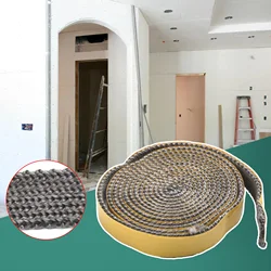 Durable Stove Rope Sealing Strip 18mmx3mm 2.5m Length Black Chimney Door Seals Fiberglass Fireplace Replacement