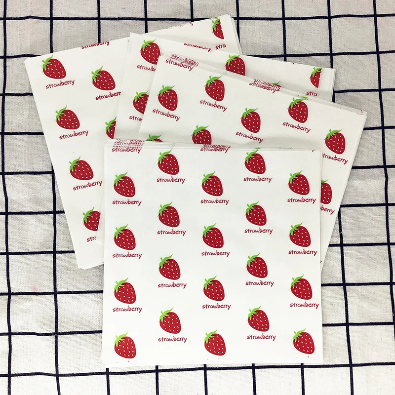 50pcs Dry Wax Paper Deli Paper Oilproof Wrap Burger Sandwich Liner Food Basket Liner For