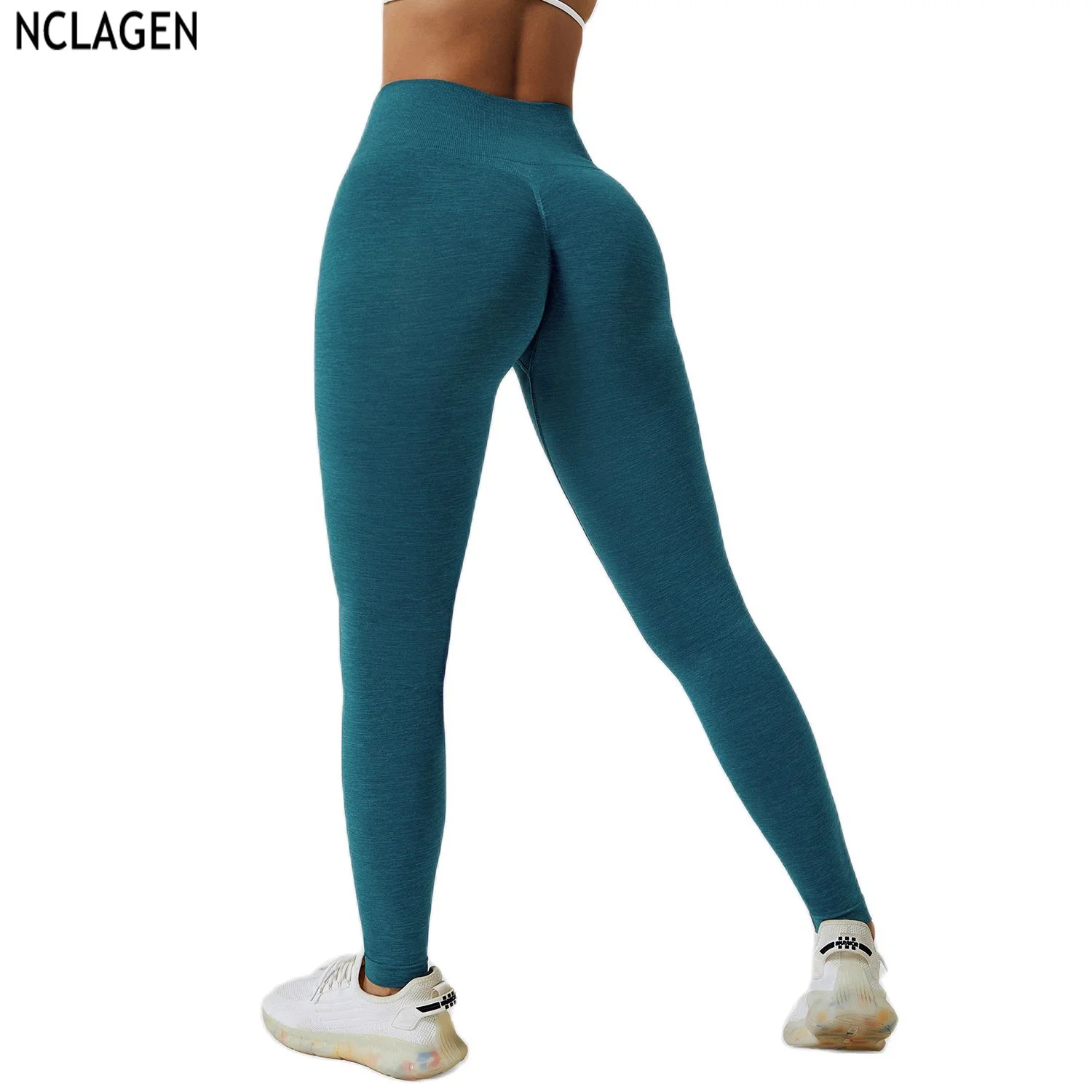 

NCLAGEN Seamless Yoga Pants Butt Lifting High Waist Quick Dry Fitness Pants Running Sports Tights Gym Training Workout For Women