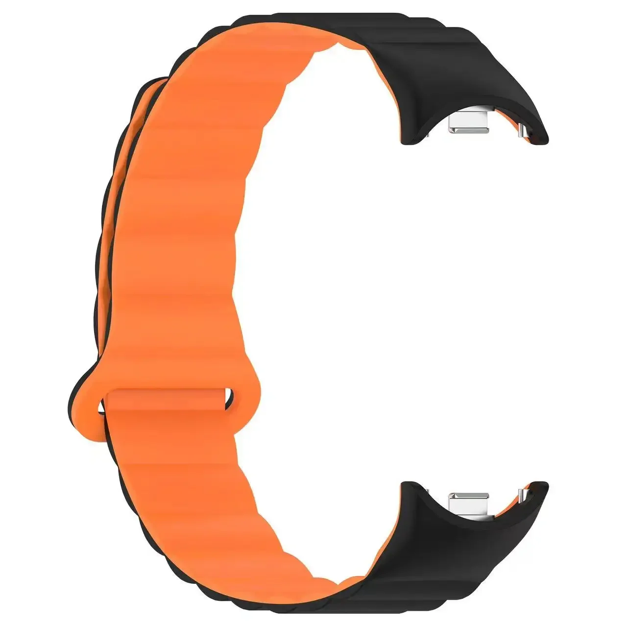 Magnetic Loop Silicone Strap for Sports Bracelet - Double Color Wristband Accessory