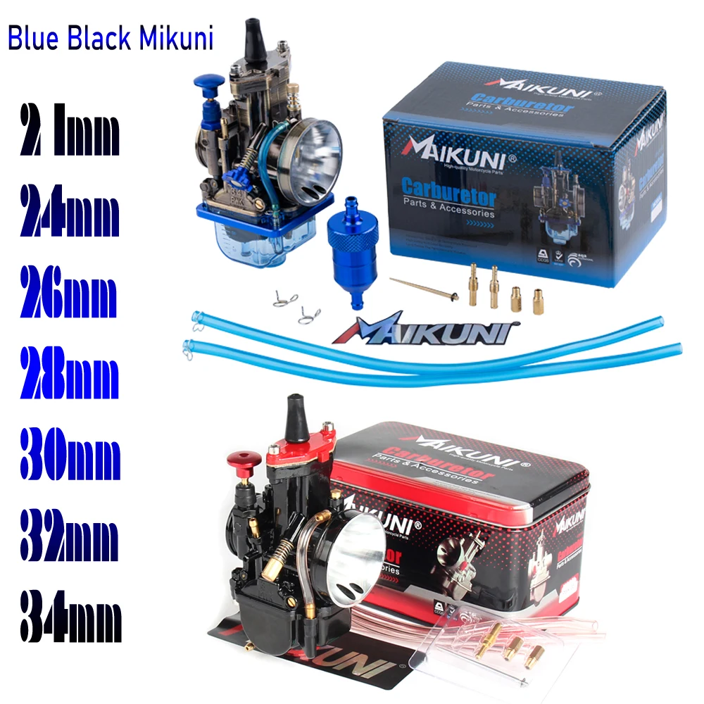 

Модифицированные детали для мотоцикла Mikuni, КАРБЮРАТОР PWK 21, 24, 26, 28, 30, 32, 34 мм