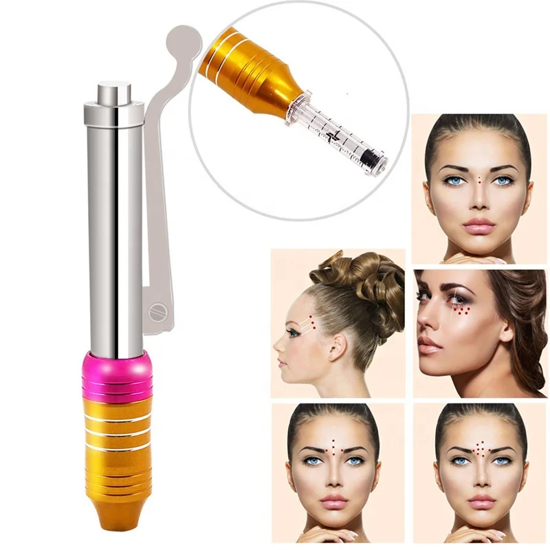 0.3ml High Pressure Hyaluronic Acid Pen High Density Metal for Anti Wrinkle Lip Injection Hyaluron Gun Atomizer Hyaluron Pen