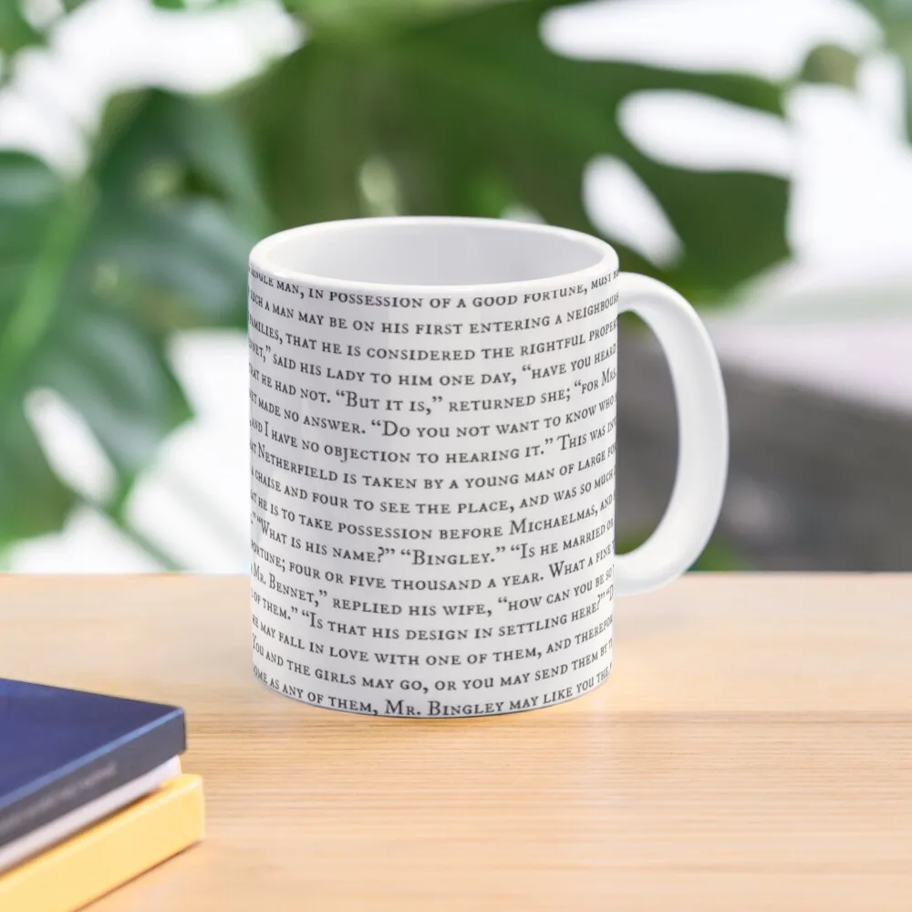 

Pride and Prejudice: Chapter 1 Coffee Mug Mate Cup Coffee Cup Coffee Cup Set
