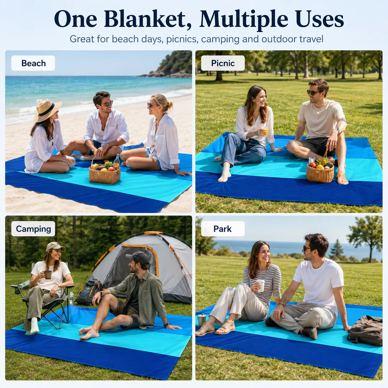  slider image of Oversized Lightweight Beach Blanket