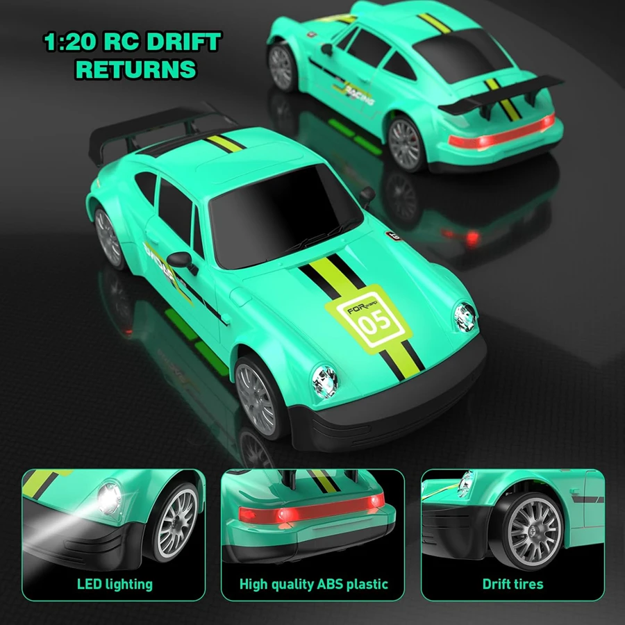 4WD Remote Control Drift RC Car High Speed RTR Radio Truck 4x4 Racing Off-road Vehicle Toy Gift for Children Kid Adult Boy Girl 5