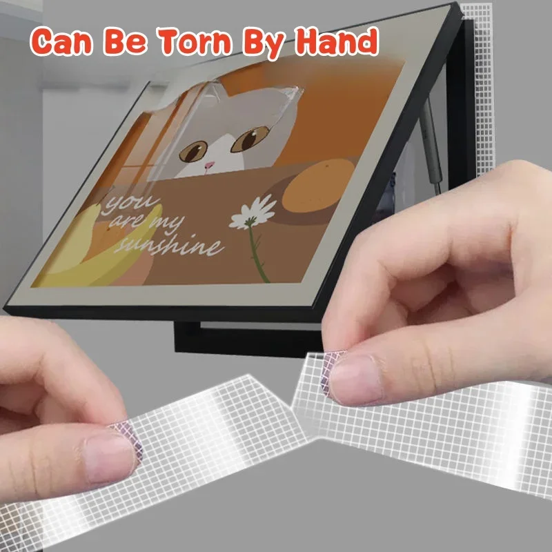 Tearable Filament Mesh Nano Double Sided Tape Heavy Duty Clear Adhesive Strips Strong Sticky Reusable Waterproof Mounting Tapes double sided adhesive tape,double sided tape,adhesive tape,adhesive sealing strips