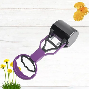 Outdoor Pet Kitten Litter Picker Sands Clip Practical Handle Small Clamp Cleaning Pick up Tool Pet Supply (Purple)