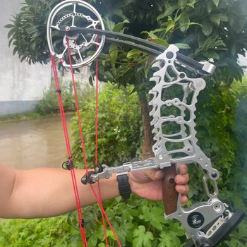 30-70Pound Compound Pulley Bow -Steel Ball - Outdoor Hunting and Shooting Practice Package Left Right Hand Hunting Bows 6