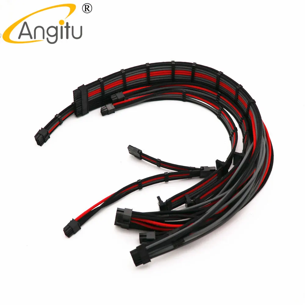 

Angitu Премиум Seasonic/Corsair/CoolerMaster/Silverstone/Superflower/EVGA 24P, CPU 8P, GPU 8P 6P Sata IDE модуль PSU кабель питания