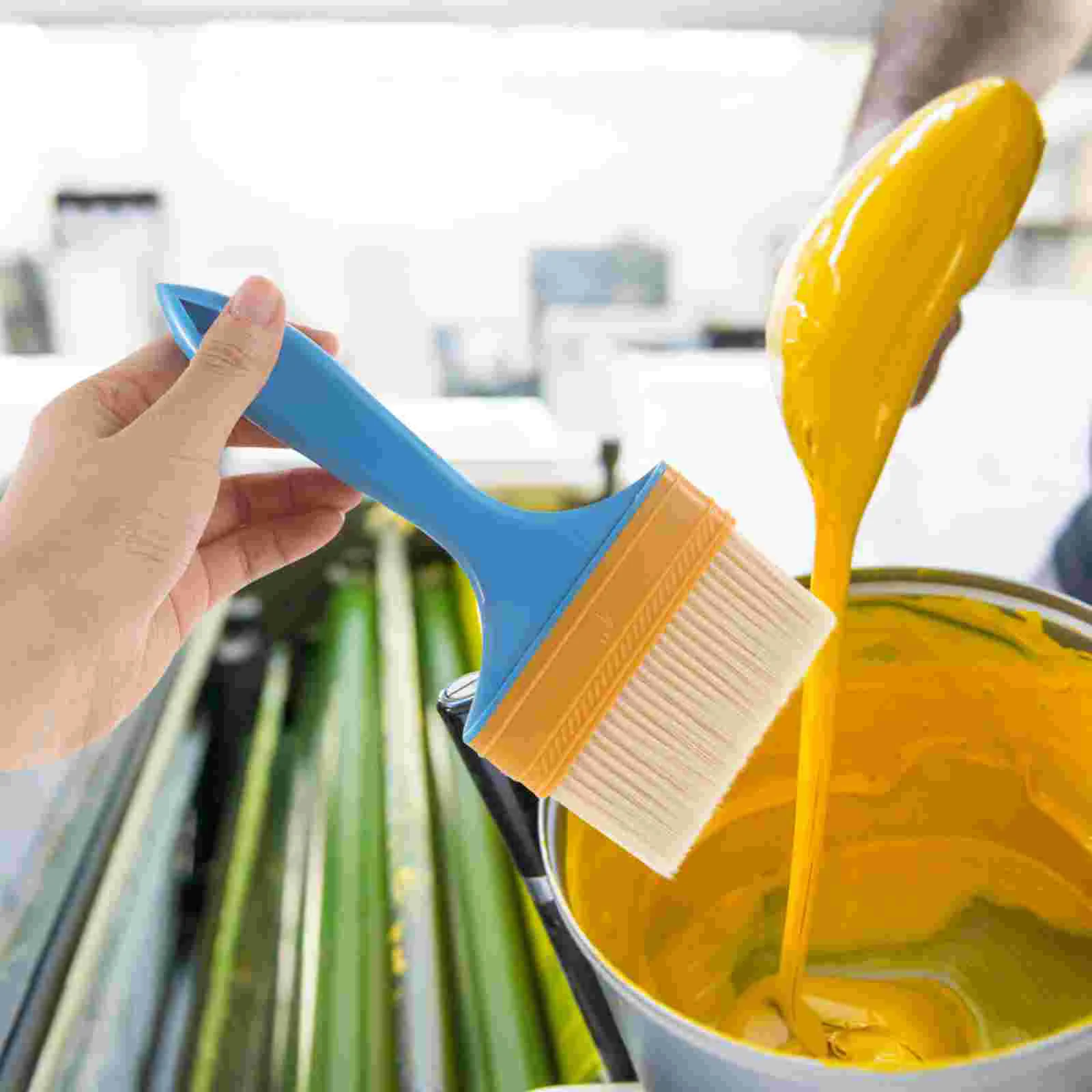 Blue Handle Plastic PaintBrushes Durable Chalk Brushes For Furniture Walls Professional Painting Supplies Tools