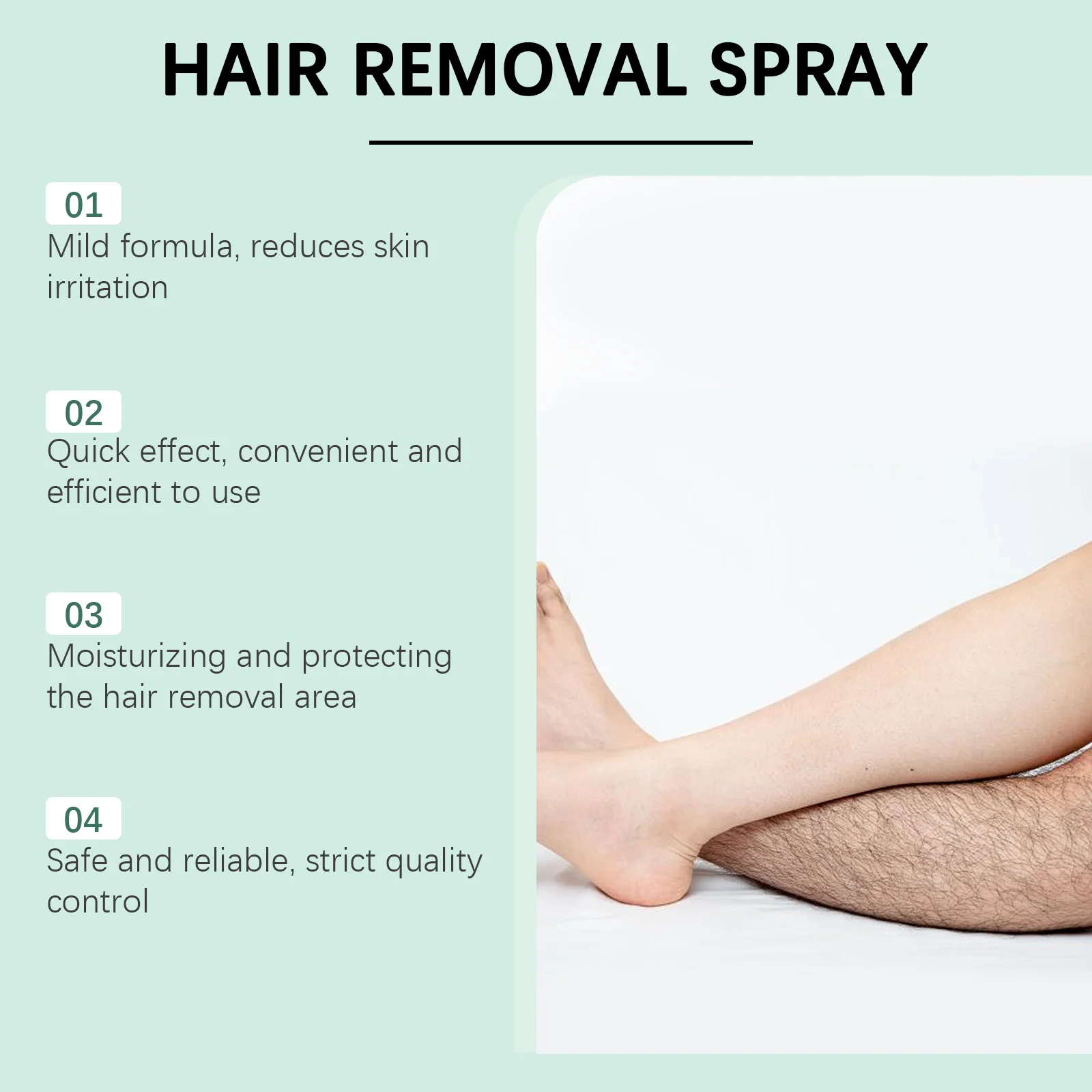 Schmerzfreies Haarentfernungsspray Für Damen Beine Und Arme_voghion.com