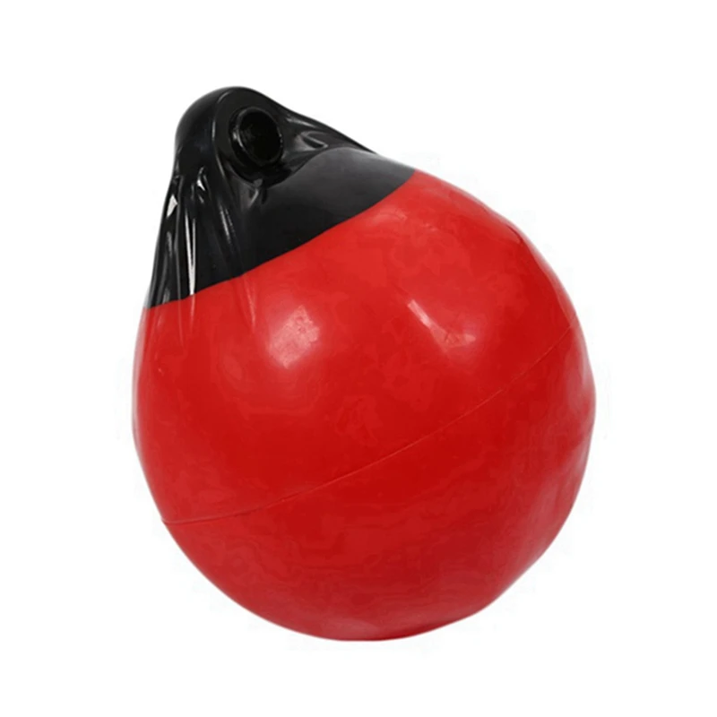 

2X Heavy Duty PVC Boat Fender Ball Round Anchor Buoy Dock Bumper Ball Inflatable Protection Marine Mooring Buoy Red