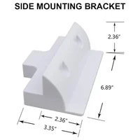 Support de montage de panneau solaire, boîte de jonction d'angle et latérale, sans perçage, pour toit de camping-car, caravane, pont de yacht 4