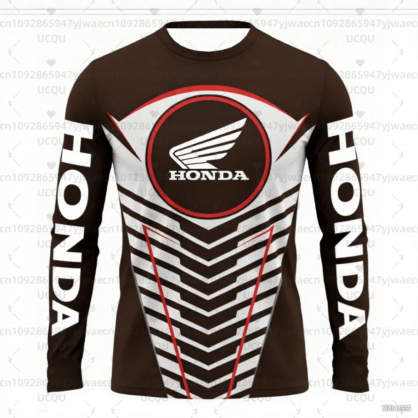 최신 뜨거운 판매 혼다 인쇄 오프로드 오토바이 산악 자전거 레이싱 스포츠 긴 소매 통기성 빠른 건조 티셔츠