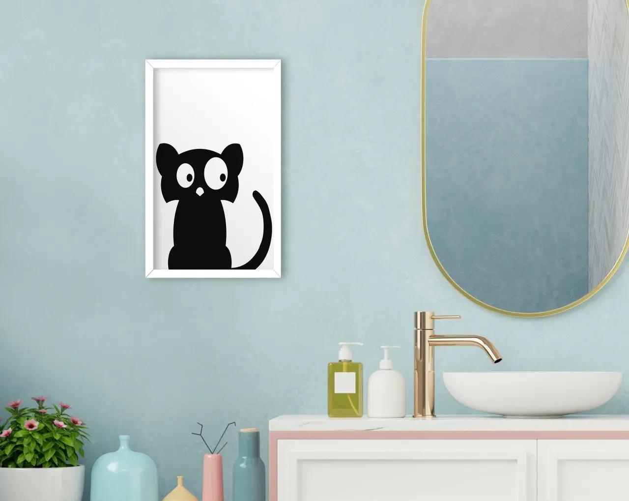 BK домашняя Ванная комната декоративная деревянная белая рамка фотообои