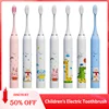 Child's Sonic Electric Toothbrush USB Charging Ultrasonic Clean With Replacing brush head Cartoon Lovely Children's brush Kid's 6