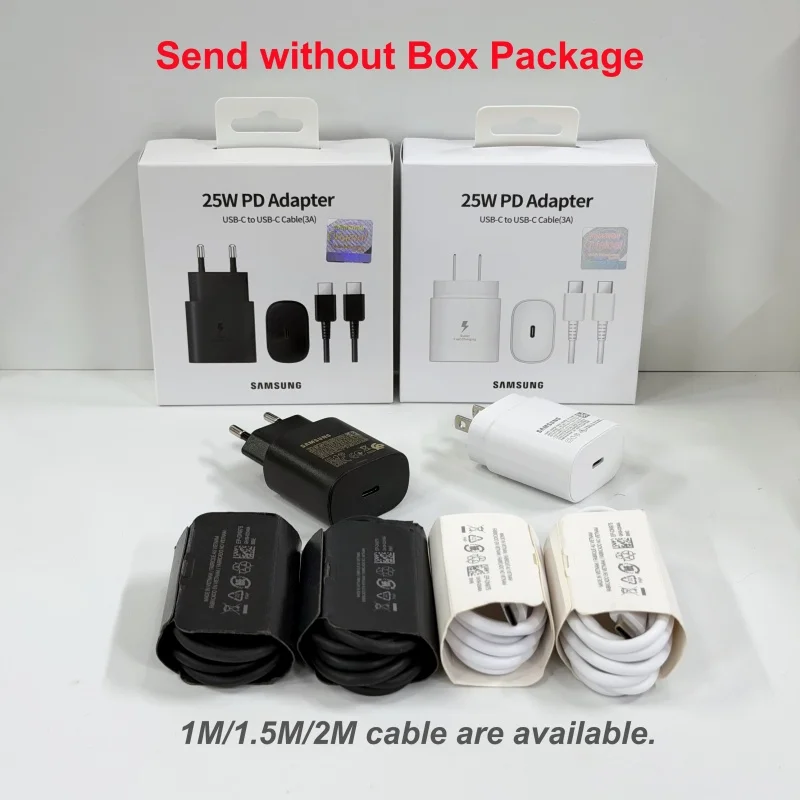 High-Speed 25W USB-C Fast Charger with Multiple Cable Length Options