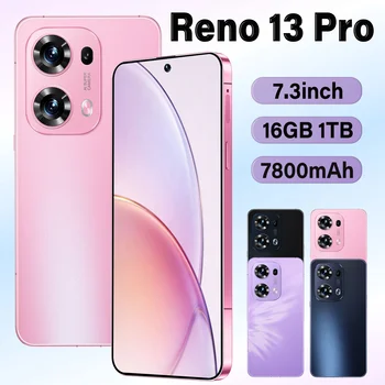 2026 Mobile phone cases are used for Reno 13 Pro Global Version 7.3''HD Cell Phones Original Android 7800mAh 2TB Smrat 1