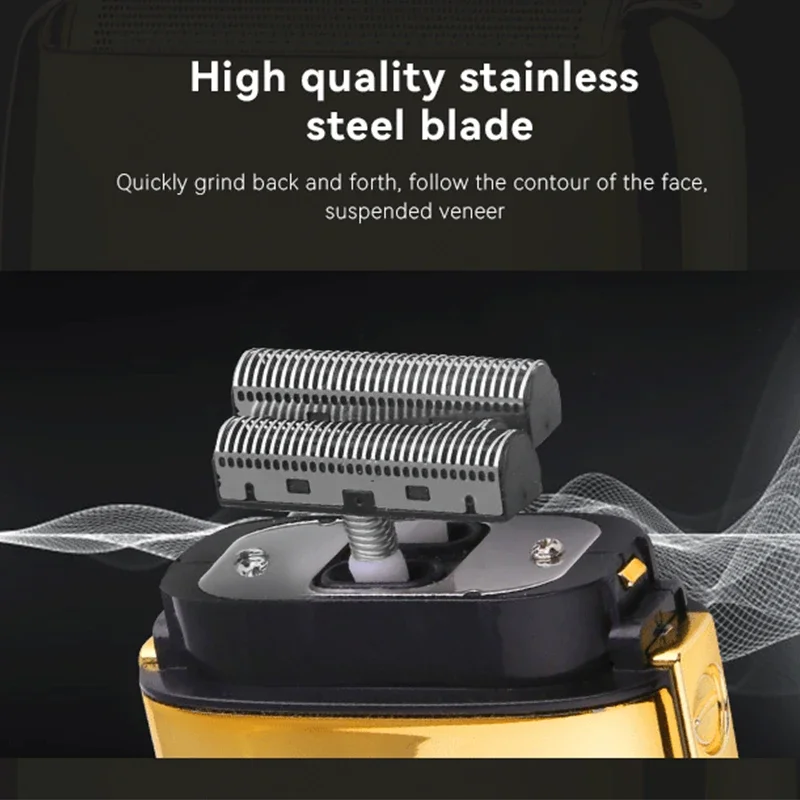 kemei KM-TX3 electric shaver men's shaver beard trimmer blade head shaving beard trimmer LCD electric Shaver reciprocating