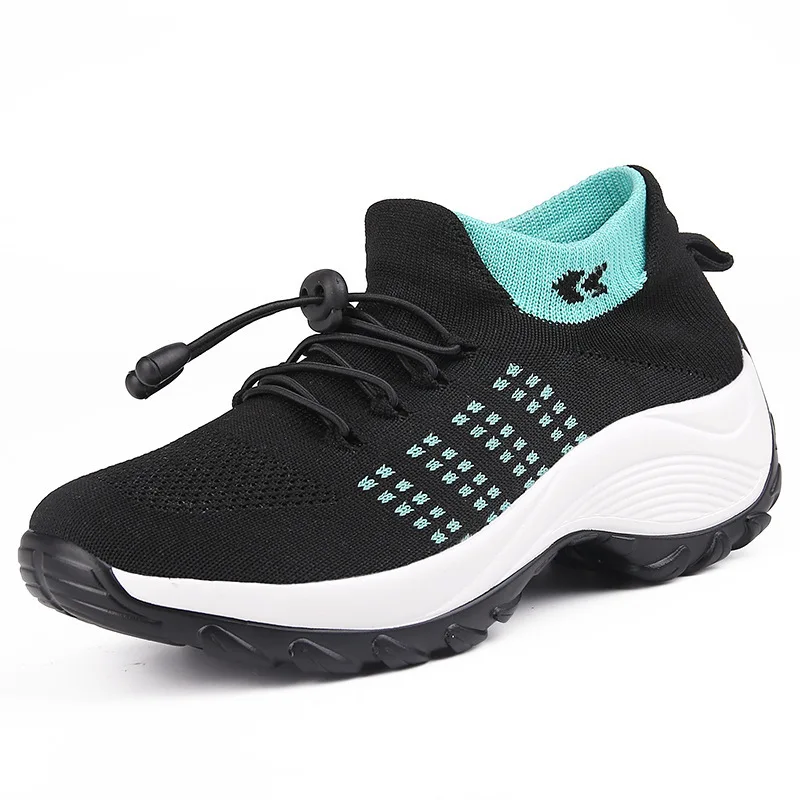 

Women's Walking Shoes Fashion Sock Shoes Sneakers Breathable Comfortable Casual Thick Sole Loafers Non-Slip Shoes Mesh Shoes