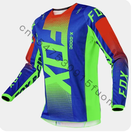 

" 2024 Men's Downhill Jerseys Mountain Bike MTB Shirts Offroad DH Motorcycle Jersey Motocross Sportwear Clothing X-GODC Fox "