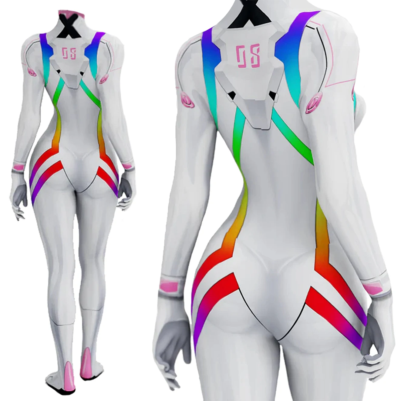 Neon Genesis Evangelion Asuka Langley Soryu Unit-02 Pilot Suit Cosplay Costume