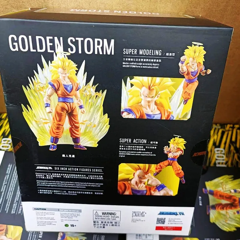 In Stock Dragon Ball Demoniacal Fit Df Shf Ssj3 Golden Storm Son Goku  Action Figure Collection Model Toy Model Gift - AliExpress