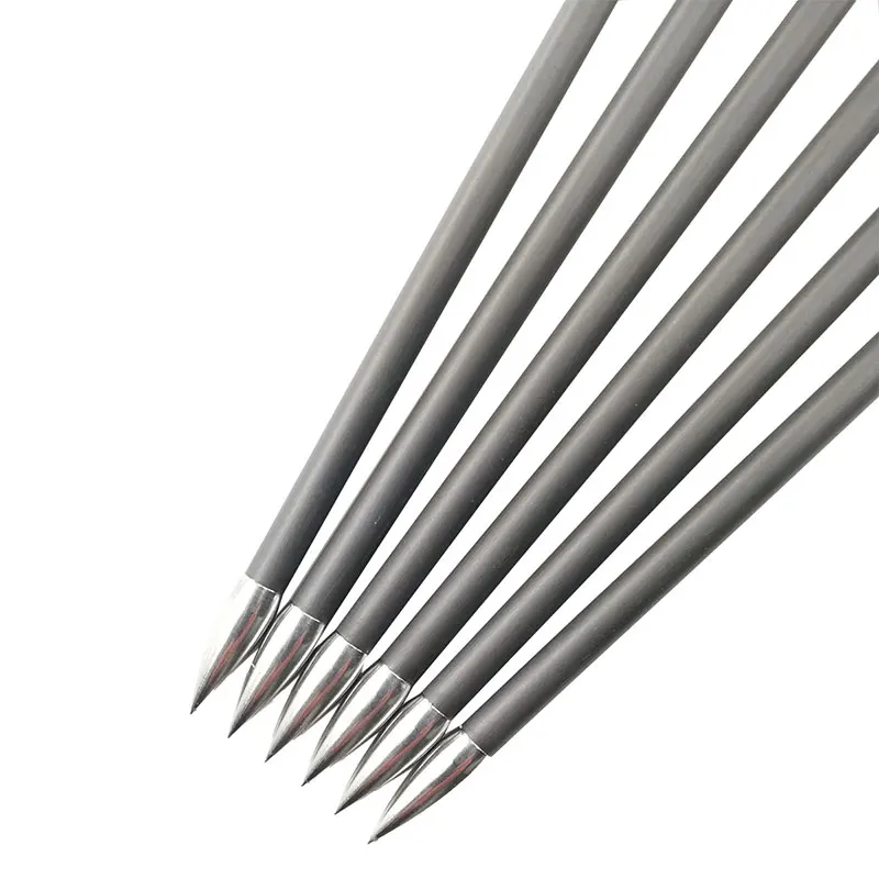 ID4.2mm ArrowHead 80 100 120 150 200 Grain High Quality Stainless Steel ArrowPoint Tip DIY Arrow Shaft Archery Accessories Archery Arrowhead 12pcs