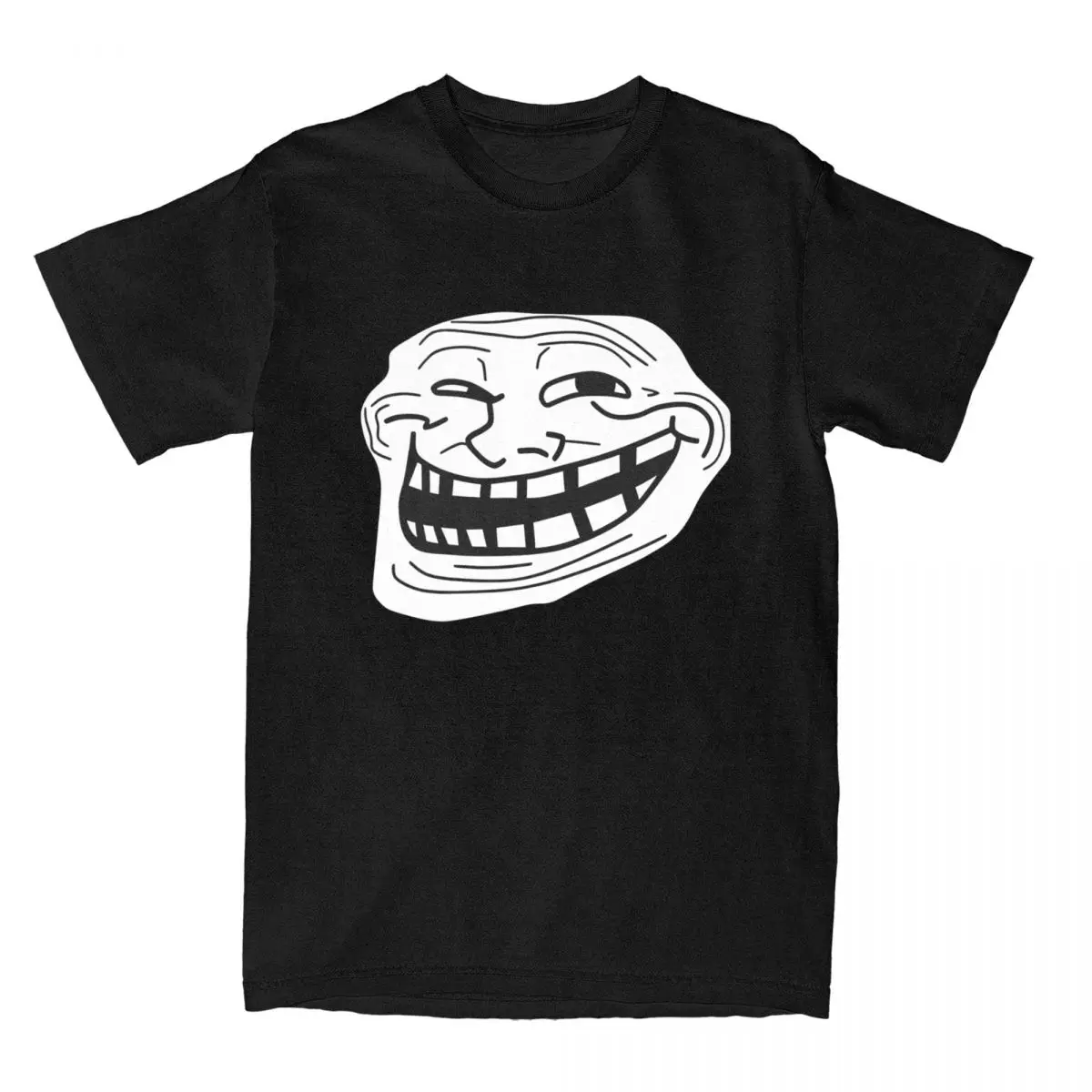 thumbnail image 1 of Rage Comic Trollfac camiseta divertida de Anime Hip Hop, camisetas de manga corta, Tops impresionantes, algodón puro, cuello redondo, ropa de verano 6XL, 1 of 5