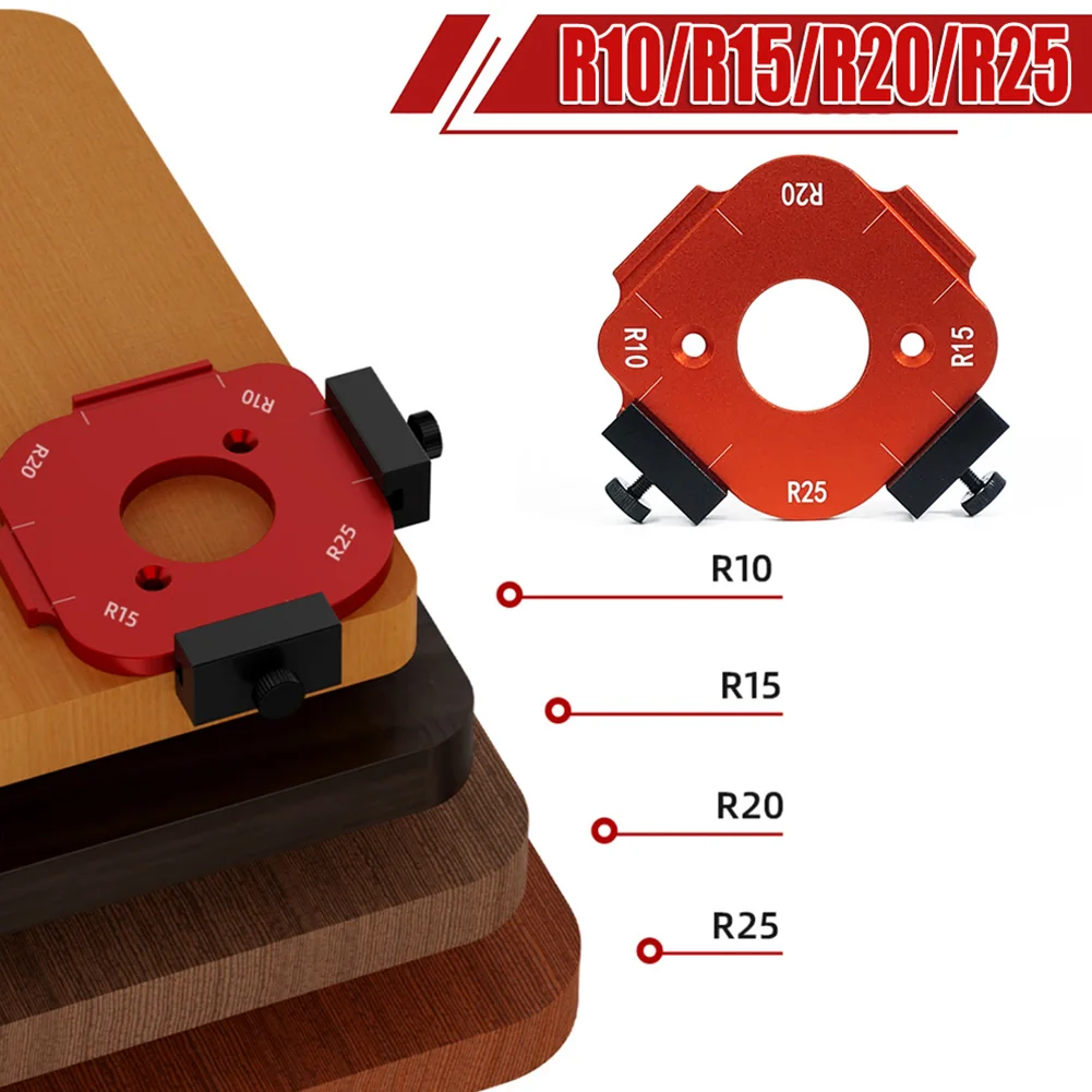 Woodworking Router Templates R10-R25/R30-R50 Radius Jig Arc Angle Positioning Template Woodworking Hand Tool