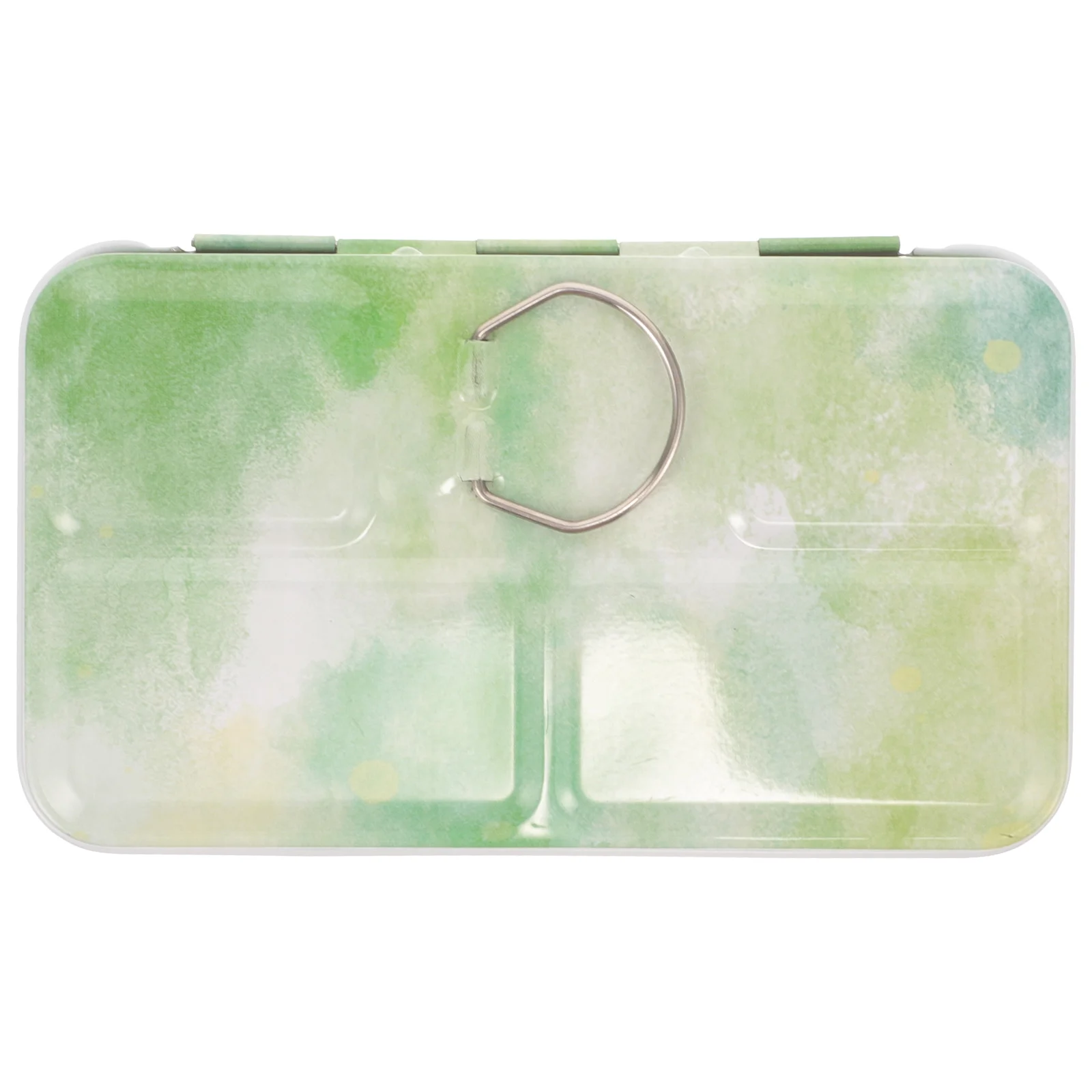 

Iron Mixing Plate Paint Palette Painting Color Mixing Case Portable Color Holder