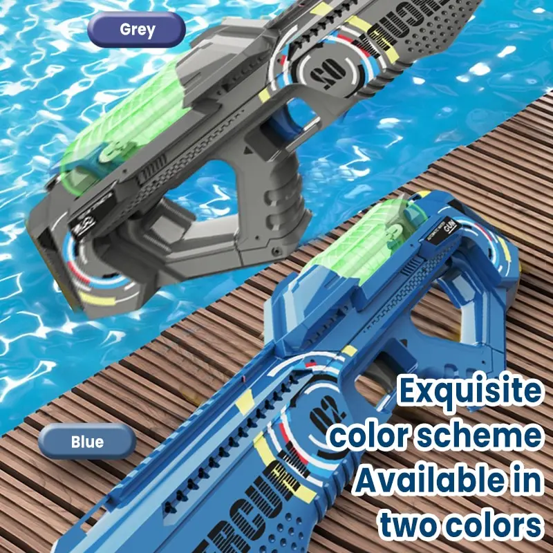 Electric Water Gun Toy Continuous Firing Fully Automatic Water Gun Toy Blaster Beach Summer Pool Toy For Kid Boy Fake Gun K865