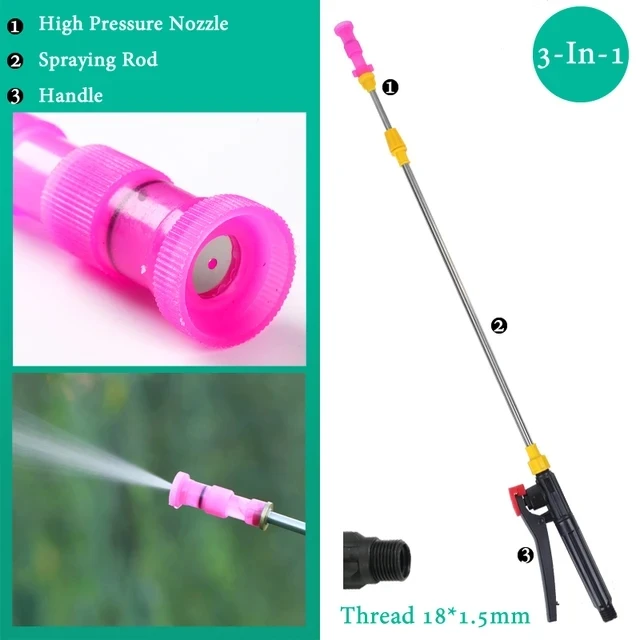 Versatile Retractable Electric Sprayer with Nozzle and Handle